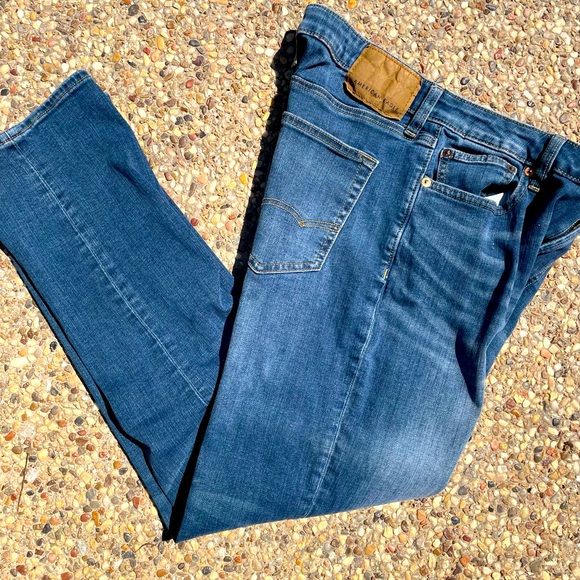 American Eagle, Blue, Jeans, Flex, Original Straight, Size 30 x 32 - Picture 3 of 5